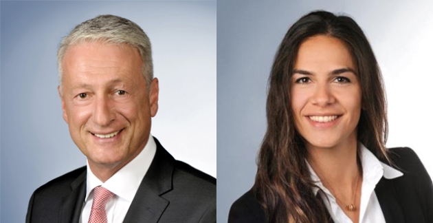 Luxus und Nachhaltigkeit gehören zusammen - Prof. Dr. Roland Mattmüller und Schahrzad Natascha Graffe (beide EBS Universität für Wirtschaft und Recht) - Quelle: EBS; Fotostudio Heyer, Gregor Schuster Fotografie, Ingo Heyer